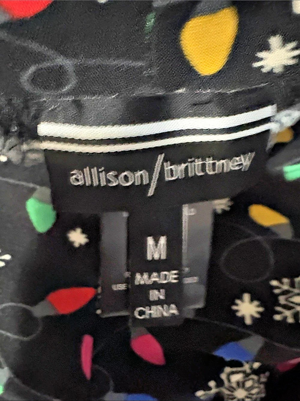 Allison Brittney Printed Leggings Size Medium Like New - Picture 3 of 4